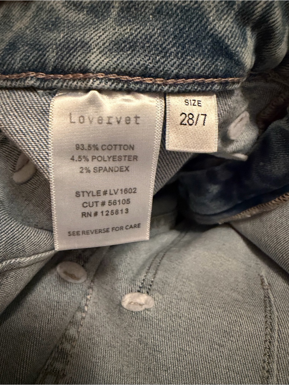 Lovervet Light Wash Wide Leg Women’s Jeans - Picture 4 of 5